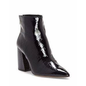 Vince Camuto Benedie patent croc bootie NEW!